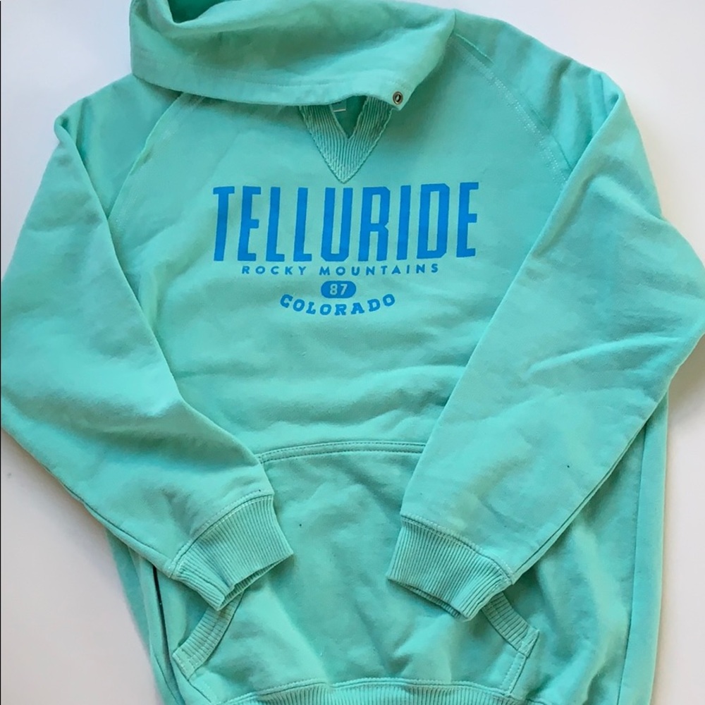 SEAFOAM BLUE TELLURIDE CO SWEATSHIRT